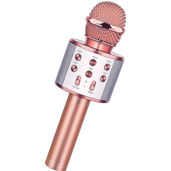 {Surround Soundz} Wireless Bluetooth Karaoke Microphone in Rose Gold PARTY, NEW - Picture 1 of 9